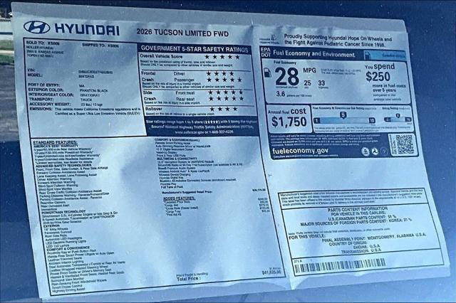2026 Hyundai Tucson Limited