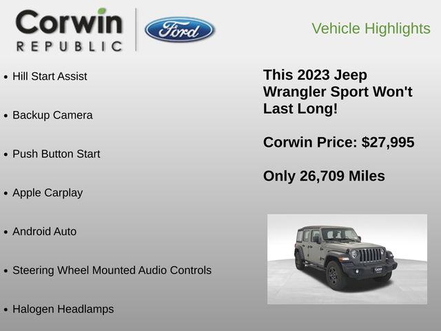 2023 Jeep Wrangler 4-Door Sport 4x4