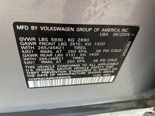 2024 Volkswagen Atlas 2.0T SEL Premium R-Line