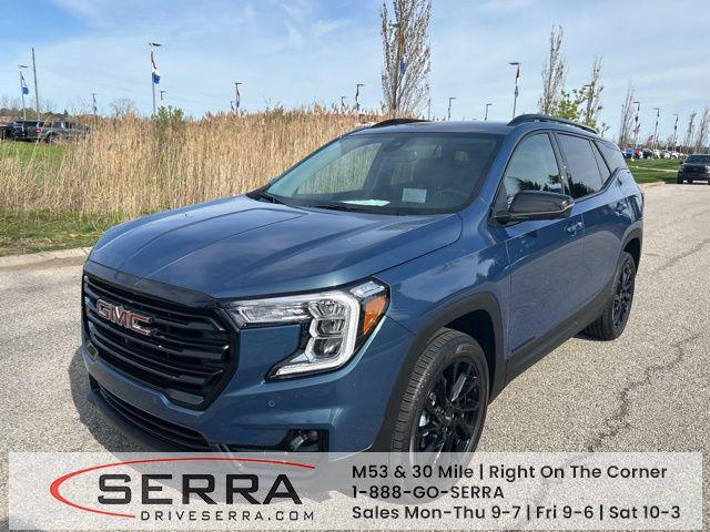 Downpour Metallic 2024 GMC Terrain SLT AWD SUV / Crossover All-Wheel Drive Automatic