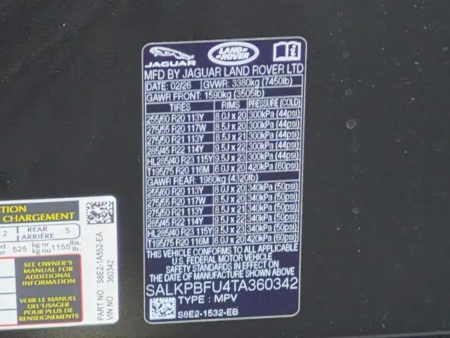 2026 Land Rover Range Rover P400 SE 7 Seat
