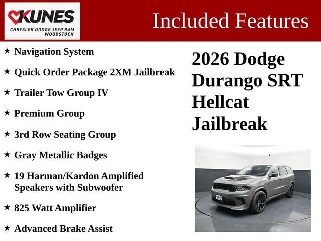 2026 Dodge Durango DURANGO SRT HELLCAT JAILBREAK AWD 2026 Dodge Durango DURANGO SRT HELLCAT JAILBREAK AWD