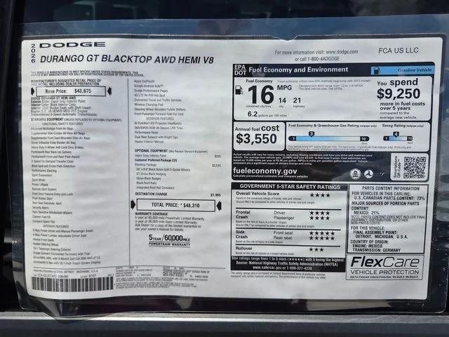 2026 Dodge Durango DURANGO GT AWD HEMI V8