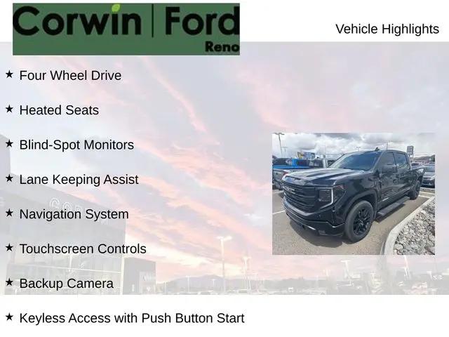 2024 GMC Sierra 1500 4WD Crew Cab Short Box Elevation with 3SB