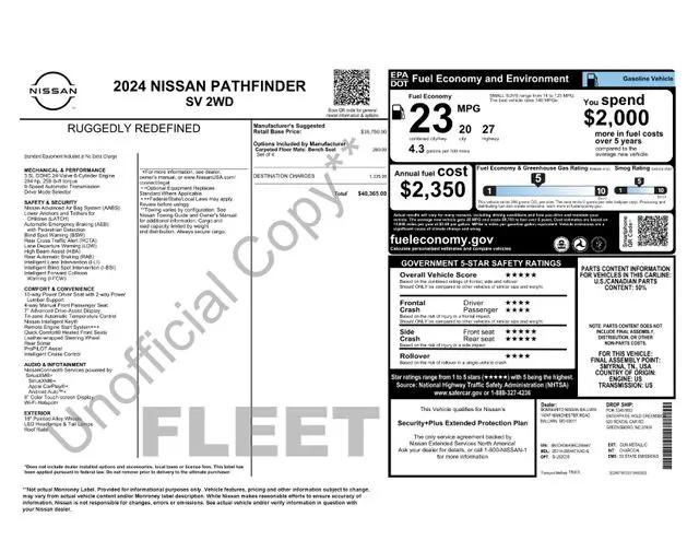 2024 Nissan Pathfinder SV FWD