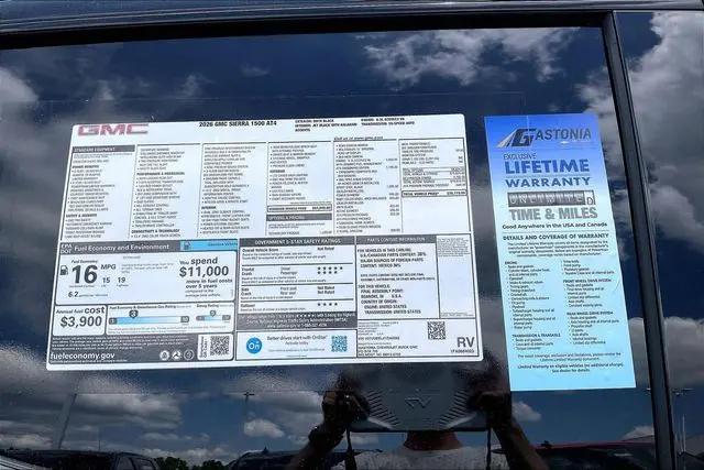 2026 GMC Sierra 1500 Crew Cab, Short Bed, AT4, 4WD