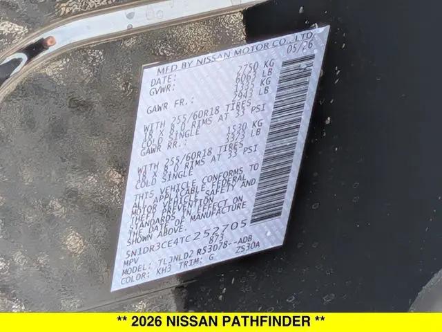 2026 Nissan Pathfinder SL