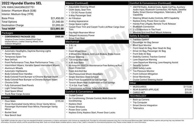 2022 Hyundai Elantra SEL