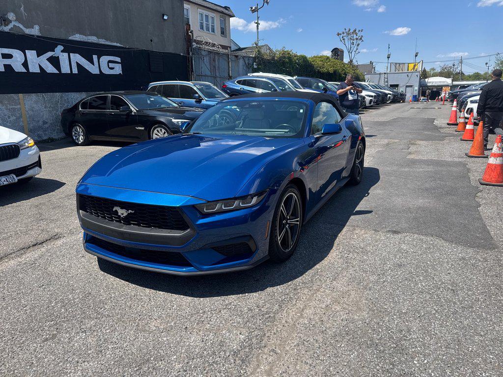 ATLAS BLUE METALLIC 2024 Ford Mustang EcoBoost Premium Convertible RWD Convertible Rear-Wheel Drive Automatic