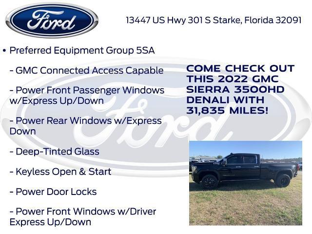 2022 GMC Sierra 3500HD 4WD Crew Cab Long Bed Denali