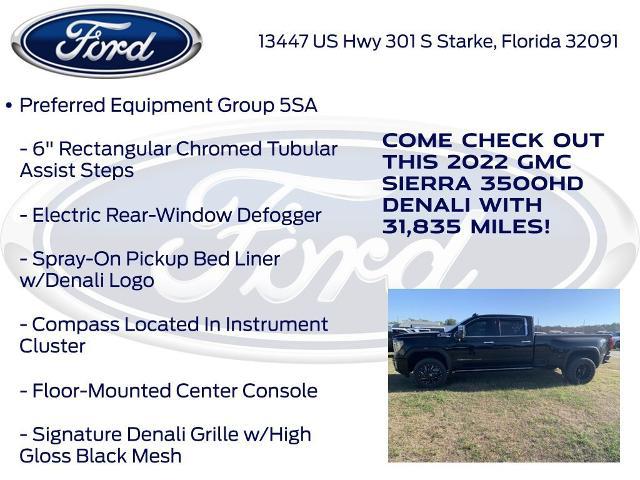 2022 GMC Sierra 3500HD 4WD Crew Cab Long Bed Denali
