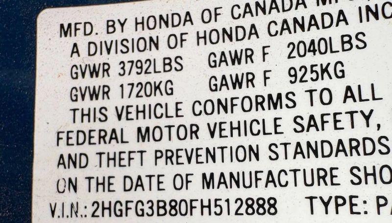2015 Honda Civic EX