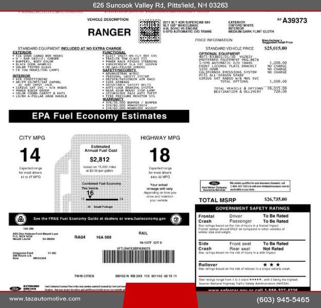 2011 Ford Ranger XLT
