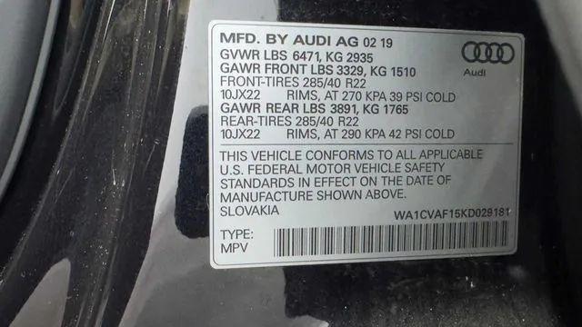 2019 Audi Q8 55 Premium