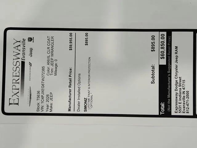 2026 Jeep Wrangler 4-Door Sahara 4x4