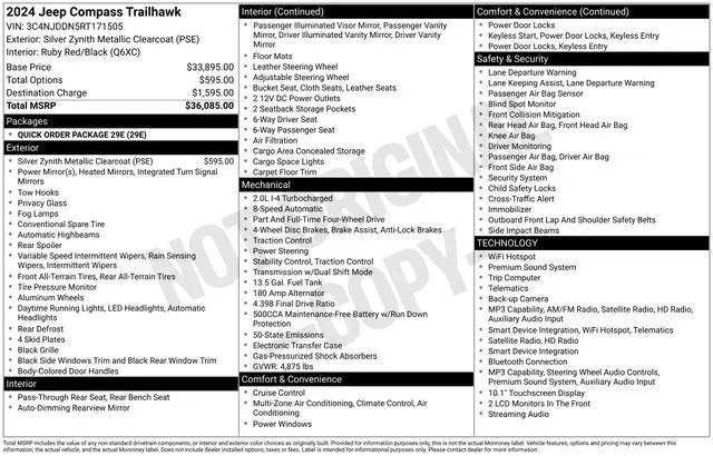 2024 Jeep Compass Trailhawk 4x4