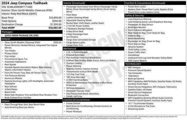 2024 Jeep Compass Trailhawk 4x4