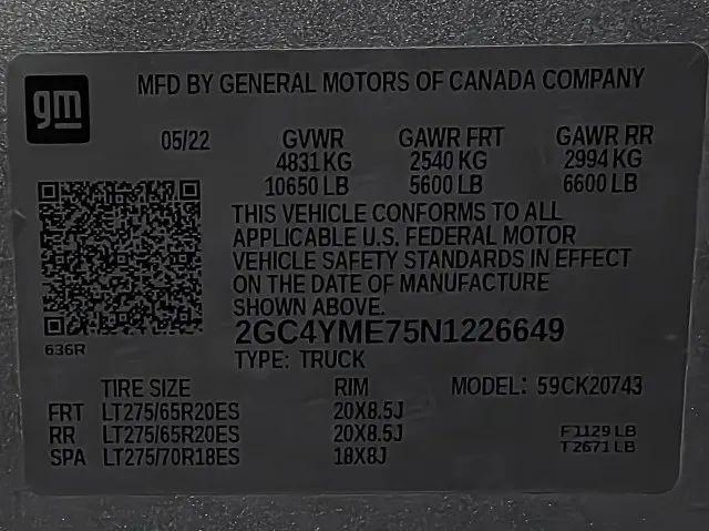 2022 Chevrolet Silverado 2500HD 4WD Crew Cab Standard Bed Custom