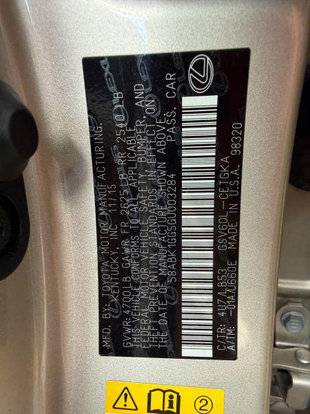2016 Lexus ES 350 350