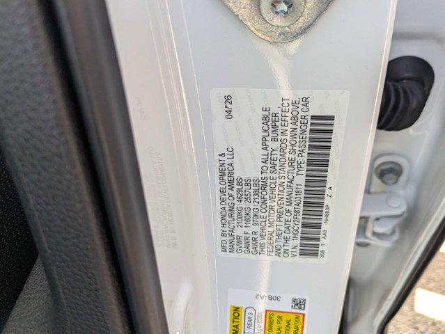 2026 Honda Accord Sedan Sport