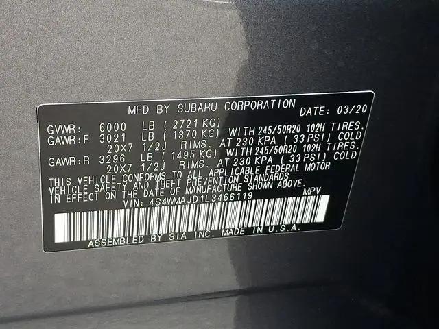 2020 Subaru Ascent Limited