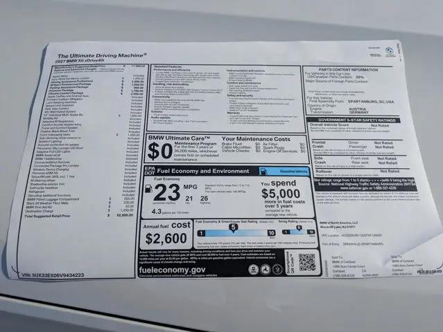 2027 BMW X6 xDrive40i