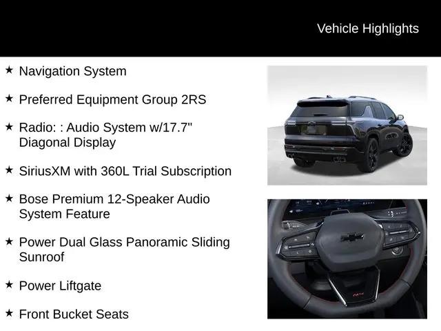 2026 Chevrolet Traverse AWD RS