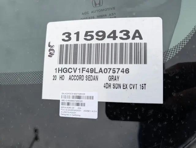 2020 Honda Accord EX