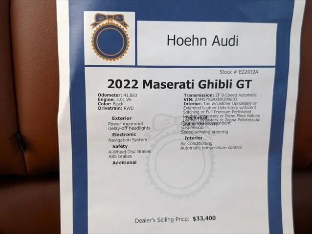 2022 Maserati Ghibli GT