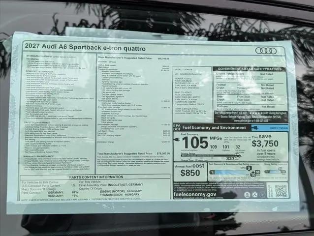 2027 Audi A6 e-tron Premium Plus