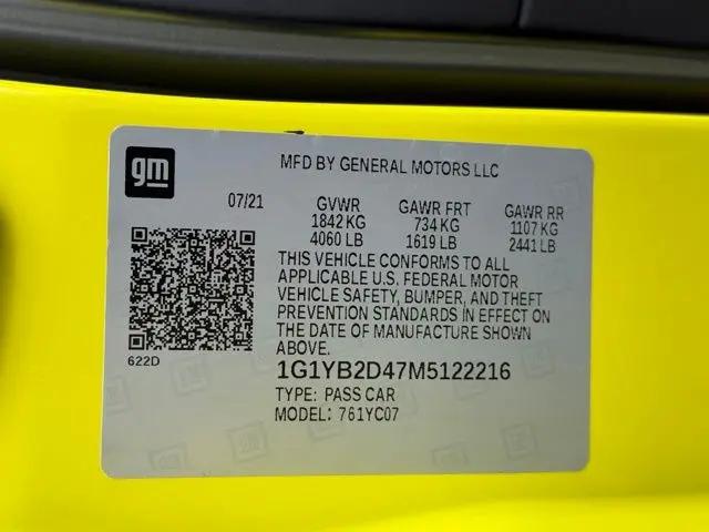 2021 Chevrolet Corvette Stingray RWD Coupe 2LT