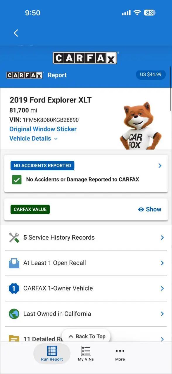 2019 Ford Explorer XLT