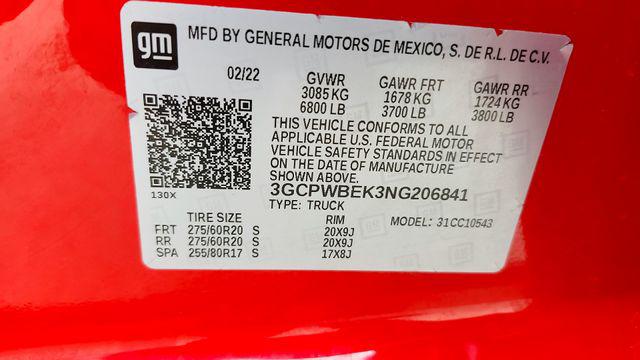 2022 Chevrolet Silverado 1500 2WD Crew Cab Short Bed Custom