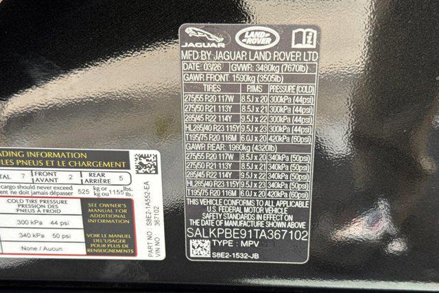 2026 Land Rover Range Rover P530 SE 7 Seat