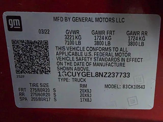 2022 Chevrolet Silverado 1500 4WD Crew Cab Short Bed LTZ