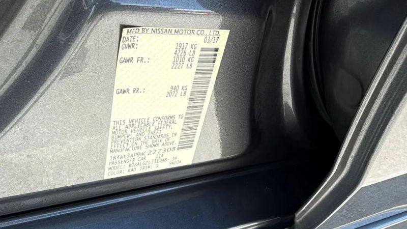 2017 Nissan Altima 2.5 S
