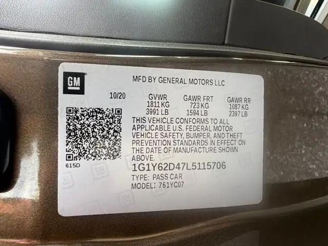 2020 Chevrolet Corvette Stingray RWD Coupe 1LT