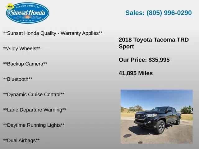 2018 Toyota Tacoma TRD Sport