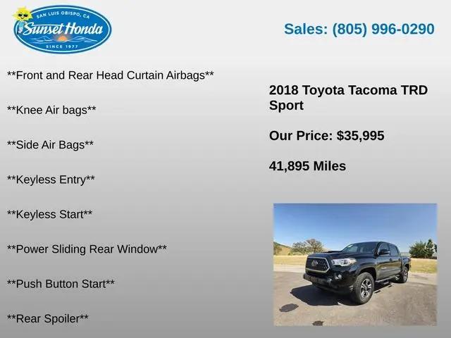 2018 Toyota Tacoma TRD Sport