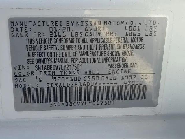 2020 Nissan Sentra SV Xtronic CVT