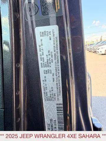 2025 Jeep Wrangler 4xe Sahara 4xe