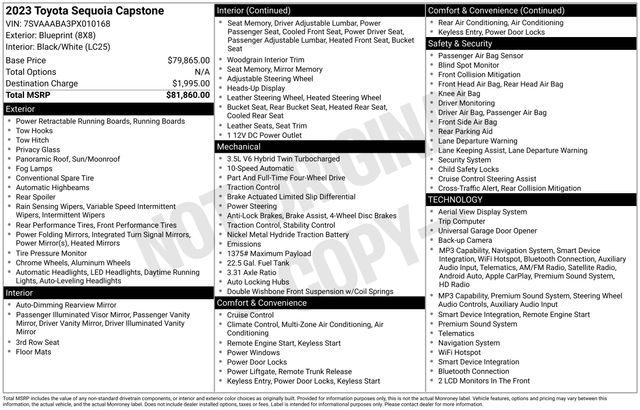 2023 Toyota Sequoia Capstone 4WD i-FORCE MAX Hybrid's photo