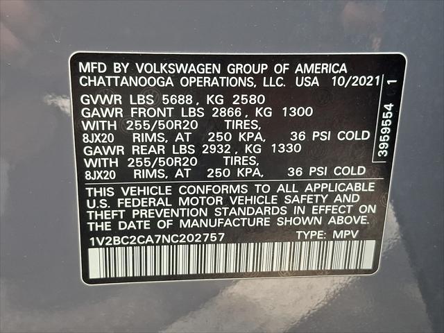 2022 Volkswagen Atlas Cross Sport 2.0T SEL
