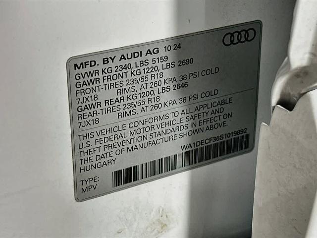 2025 Audi Q3 Premium 45 TFSI S line quattro Tiptronic