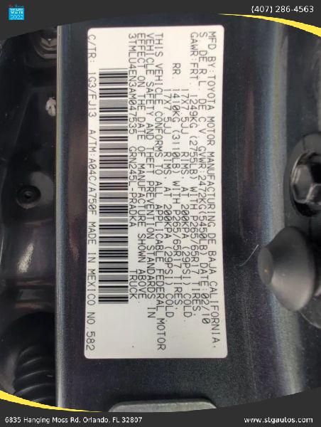 2010 Toyota Tacoma Base V6