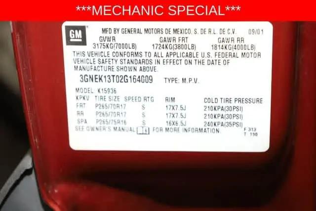 2002 Chevrolet Avalanche Base