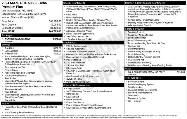 2024 Mazda CX-50 2.5 Turbo Premium Plus