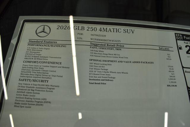 2026 Mercedes-Benz GLB 4MATIC
