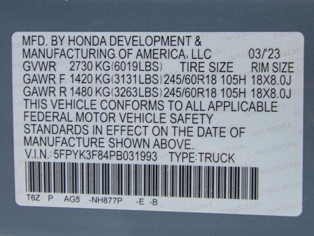 2023 Honda Ridgeline Black Edition