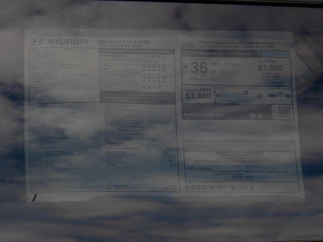2026 Hyundai Santa Fe Hybrid Calligraphy